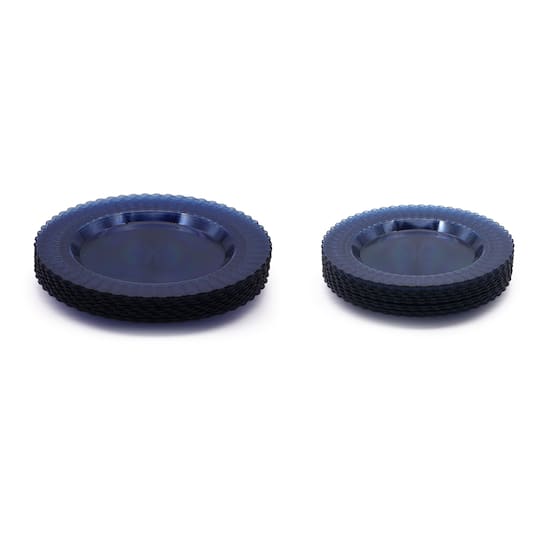 Jonathan Adler x Michaels Blue Plastic Plates Set